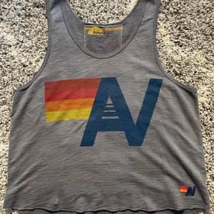 Aviator Nation Crop Tank Top Sz S New